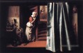 Epouvantail avec une femme gronder Baroque Nicolaes Maes